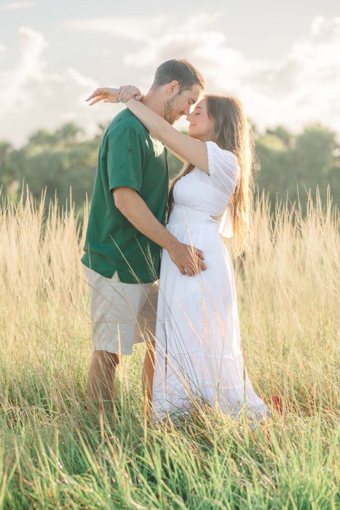 couple embracing