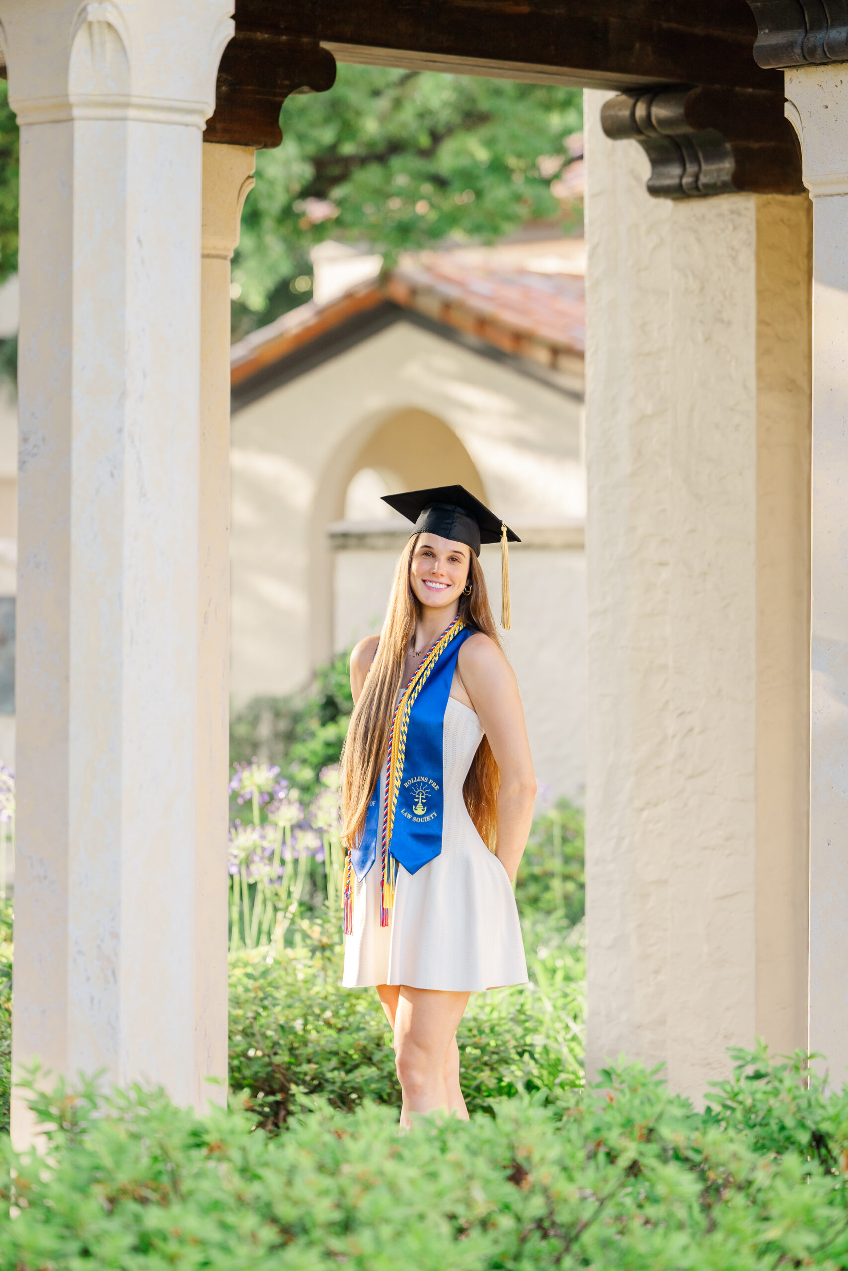 senior under arch at rollins college