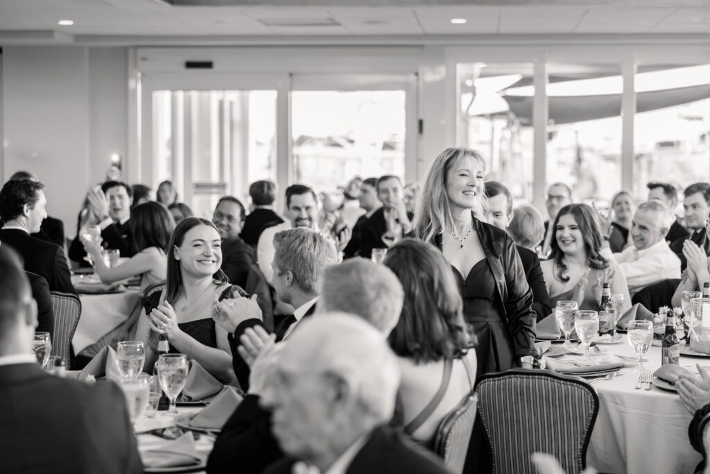 Wedding reception dancing at Florida yacht club venue