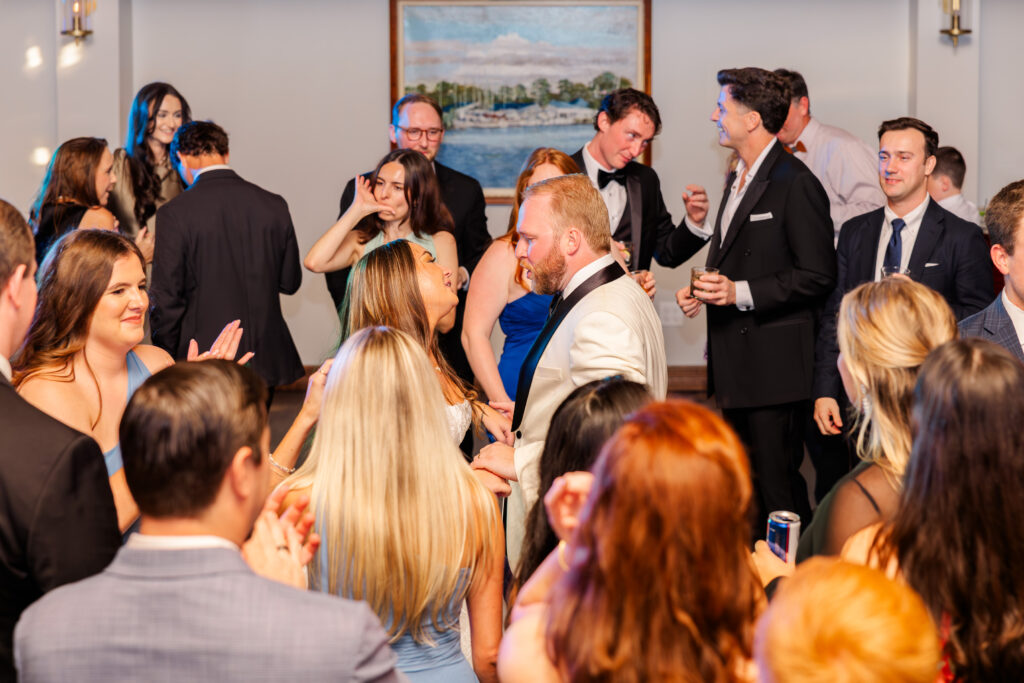 High energy wedding dance floor at Florida wedding celebration