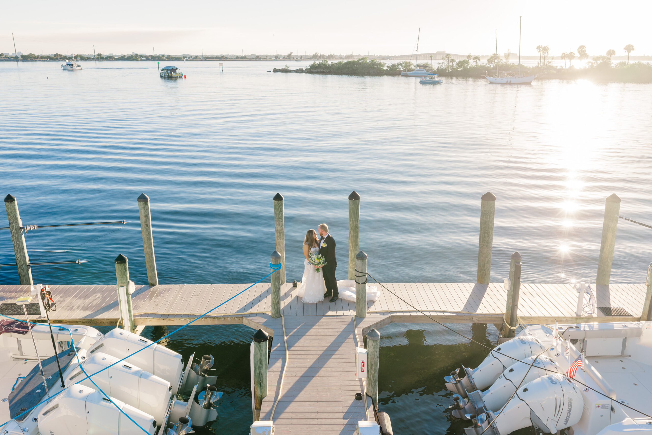 Florida wedding at Eau Gallie Yacht Club in Melbourne Florida