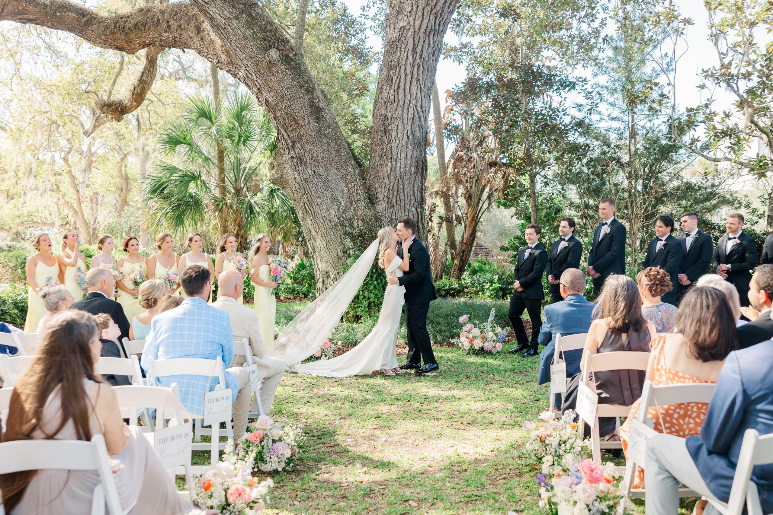 Outdoor garden ceremony Victoria 1883 New Smyrna Beach