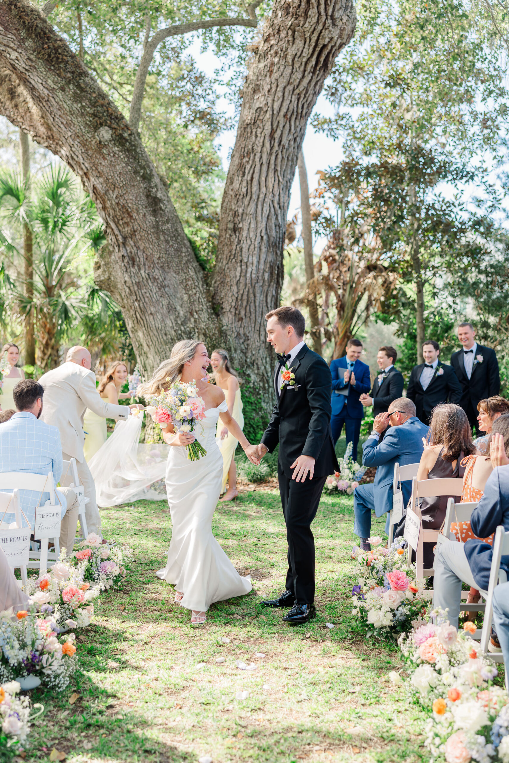 Outdoor garden ceremony Victoria 1883 New Smyrna Beach