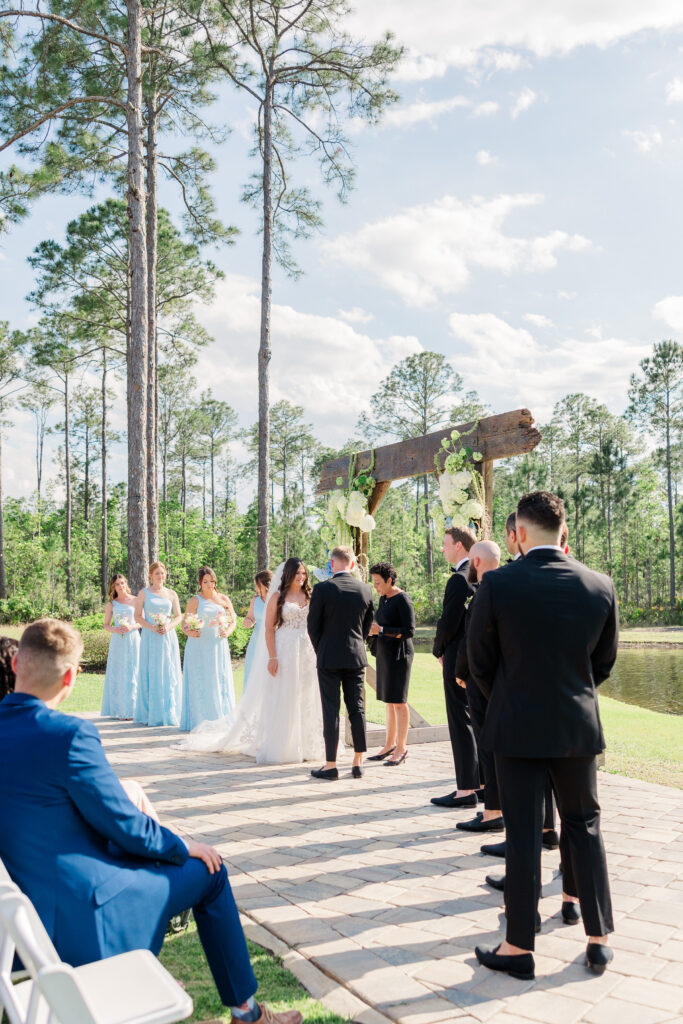 ceremony along the water